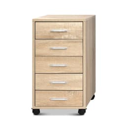 5 Drawer Metal Filing Cabinet Office Storage Organizer Lockable Vertical Cabinet for Home Office Document Storage