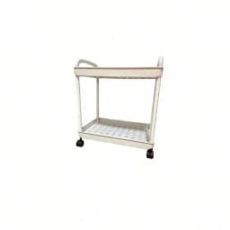 Multi-Function Rolling Storage Rack - Plastic Movable Shelves Cart With Vertical Upright Design, Kitchen Bathroom Office Desk