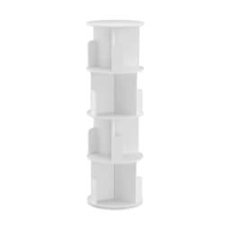 4 Tier Freestanding Bookshelf White Storage Organizer Bookcase for Living Room Bedroom Office Home Decor Furniture