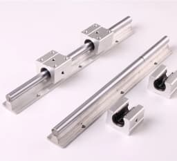 2Set SBR12 300 400 500 600 800 1000 1200 1300 1500mm Fully Supported Linear Rail Slide Shaft Rod With 4Pcs SBR12UU Bearing Block