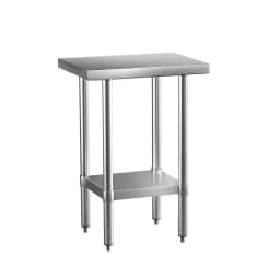 Stainless Steel Kitchen Work Bench 610x457mm 430 Grade Heavy Duty Table for Prep Storage and Commercial Use