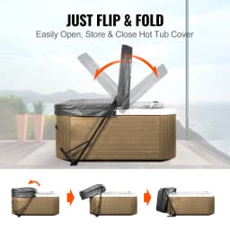 VEVOR Hot Tub Cover Lift Spa Cover Lift Height 31.5"-41.3" Width 57"-92.5" Adjustable Installed Underneath Both Side Suitable
