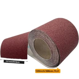 9.5Cm/3.9Inch Wide, 60-600 Grit Aluminum Oxide Sandpaper Rolls Are Suitable for Metal Grinding,Wood Polishing, Furniture Edging
