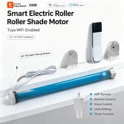 AC100-240v Tuya Wifi Roller Blind Motors Motorized Roller Shades Motor For 37mm 38mm Tube Smart Life App With Alexa Google Home Voice Control