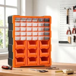 39 Drawer Hardware Storage Cabinet Screw Organizer Box Anti Drop Multi Compartment Tool Parts Storage Container