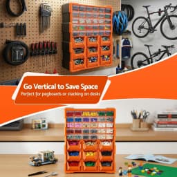 39 Drawer Hardware Storage Cabinet Screw Organizer Box Anti Drop Multi Compartment Tool Parts Storage Container