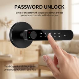 ICCSSI Smart Door Lock Fingerprint Lock Fingerprint/Tuya APP/Password/IC Card/key Unlock Shipping from Australia B208APRO