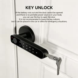 ICCSSI Smart Door Lock Fingerprint Lock Fingerprint/Tuya APP/Password/IC Card/key Unlock Shipping from Australia B208APRO