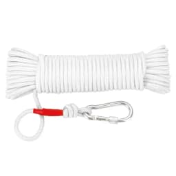 8mm Emergency Escape Rope Climbing Buckle Magnet Fishing Rope Nylon Rescue Safety Rope 20m Length For Outdoor Sports Camping