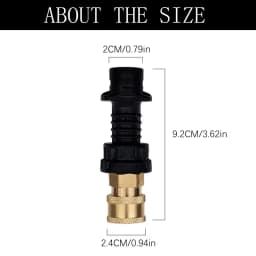 New KARCHER High-Pressure Washer Adapter 1/4" Quick Connect Compatible with K2-K7, Stable, Leak-Proof & Durable