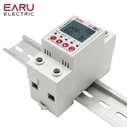 2P 63A TUYA APP Wifi Smart Circuit Earth Leakage Over Under Voltage Protector Relay Device Switch Breaker Durable Easy Install