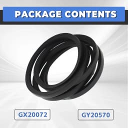 1/2 X 104 Inch Deck Belt 42 Inch GX20072 GY20570 Replacement for D100-D130 L100 and L125 Replacement for SPM215471655 Lawn Mower