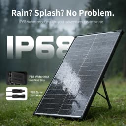 (AU Stock 2-5 Days) AeternaSol 100W 18BB Monocrystalline Solar Panel IP68 Waterproof PV Module, 25% High Conversion Efficiency, 12V 24V Battery Charging for RV, Boat, Yacht, Campervan, Travel Trailer, Off-Grid Solar System, Outdoor Emergency Power, Farm