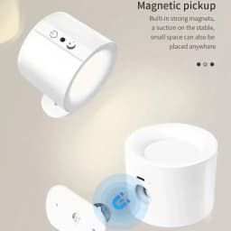 Modern LED Wall Lamp Rechargeable 360° Rotating Dimmable Magnetic Sconces Light