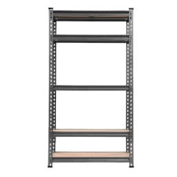 Heavy Duty 3x1.5M Garage Shelving Warehouse Storage Rack Charcoal Steel Pallet Racking