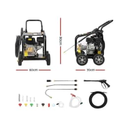 Petrol High Pressure Washer with 20M Hose Powerful Outdoor Cleaning Machine