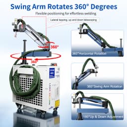 2000W 7 in 1 Laser Battery Welding Stiffener Welding Laser Cleaning Cutting Welding Machine for Metal Handheld Laser Welder