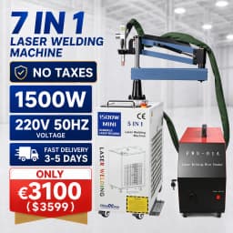2000W 7 in 1 Laser Battery Welding Stiffener Welding Laser Cleaning Cutting Welding Machine for Metal Handheld Laser Welder