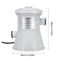 Electric Swimming Pool Filter Pump Water Cleaning Pump Above Ground 300 gal/hr