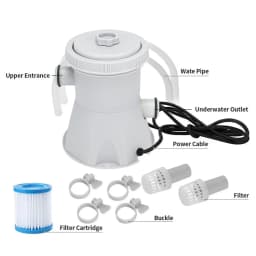Electric Swimming Pool Filter Pump Water Cleaning Pump Above Ground 300 gal/hr