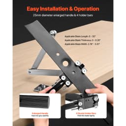 VEVOR Lawn Mower Blade Sharpener Balancer 15° - 45° Adjustable Lawnmower Blade Sharpening Tool Compatible with Angle Grinders