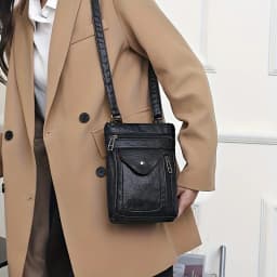 Vintage Mobile Phone Bag, Women'S Mini Crossbody Bag, Daily Zipper Purse Gift for Mom