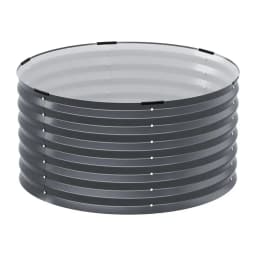Galvanized Steel Raised Garden Bed 90x45cm Planter Box Outdoor Vegetable Container