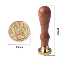 Wax Seal Copper Head Curlicue Vintage Rose DIY Scrapbooking Vintage Wax Sealing Stamp Invitation/Envelop Gift