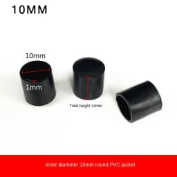Round Rubber Chair Leg Pad 10/12/14/16/20/25mm Furniture Leg Table End Plug PVC Silent Anti-slip Floor Protection Cap Foot Cover