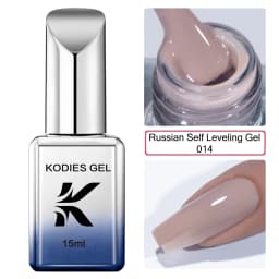 KODIES GEL NEW Self Leveling Gel Nail Polish 15ml Semi Permanent UV Spring Nude Color C Arc French Gel Manicure Salon Quality