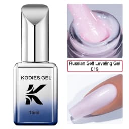 KODIES GEL NEW Self Leveling Gel Nail Polish 15ml Semi Permanent UV Spring Nude Color C Arc French Gel Manicure Salon Quality