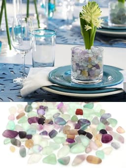 Natural Mixed Quartz Crystal Chips Stone Rock Gravel Specimen Fish Tank Aquarium Decor Natural Tumbled Stones and Ore Minerals