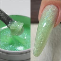 MSHARE 50g Shimmer Pink White Acrylic Gel TPO Free Glitter Shiny Extension Acryl Hard Gel Nails Sculpting Construction