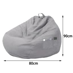 Lazy Seat Chair Sofa Cover Large Bean Bag Couch Soft Fluffy Breathable Adult Child Tatami Living Room Decorative without Filler