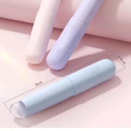 Nail Art Silicone Head Nail Brush Makeup Applicator Sticks Reusable Chrome Glitter Applying Easy-Daub Pigment Manicure Tools