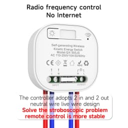 Self-powered Wireless Wall Switch No Battery Required 86Type RF433Mhz Waterproof Wall Switch