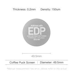 Alikisscafe Coffee Puck Screen 0.2mm Espresso Filter 51mm 53.5mm 58.5mm For Delonghi Breville Portafilter Accessory Barista Tool