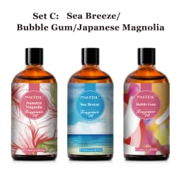 PHATOIL 100ml Fragrance Oil Coconut & Vanilla Bubble Gum Sea Breeze White Musk Aroma Fragrance Oils For Candles Soap Making