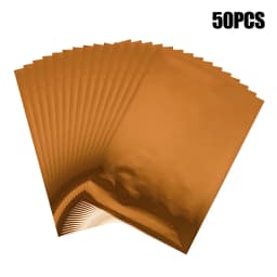 50pcs/pack 20x29cm Toner Hot Stamping Foil Paper A4 Toner Reactive Foil Foil By Laser Printer and Laminator For DIY Crafts Paper