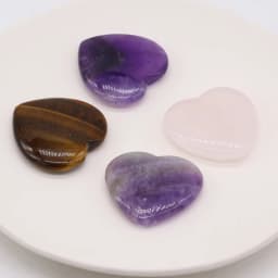1pc 40mm Natural Stone Crystal Amethyst Quartz Living Room Ornament Love Thumb Stone Forgetfulness Stone Healing Stone Accessory