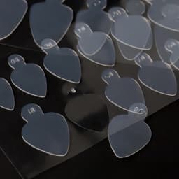 12 Pieces Crystal Nail Molds French Nail Stickers No Frosting No Paper Holder Reusable for French Manicure Extension Tool