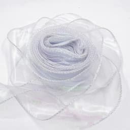 40mm 10Yards Fishtail Organza Ribbon Reflective Iridescent Wavy Edge Ribbon for Gift Wrapping DIY Bow Bouquet Voile Ribbons