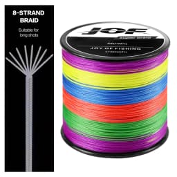 JOF Braided Line Fishing Line 8 Strands Fishing Thread Multifilament Line Braided Cord Lived For Silk Line 300M 500M 1000M