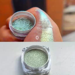 1PC Chameleon Glitter Eyeshadow Powder, Metallic Ultra-Fine Highlighter Chrome Blue Purple Shiny Powder, Multifunction Makeup