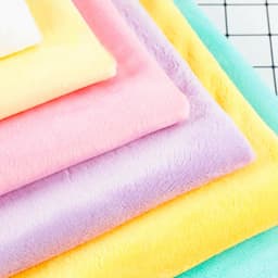 75*45cm Solid Color Short Plush Polyester Fabric Soft Diy Handmade Sewing Toy Dolls Cloth Cushion Sofa Blanket Textile Material