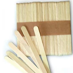 Silicone Easy Cream Wooden Sticks For Ice Cream Bars, Set Of 100