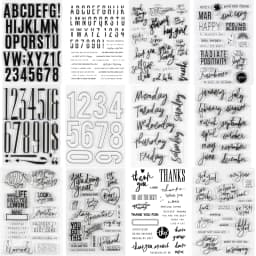 2025 New English Clear Stamp Feb Mar Apr Monthly Sentiments Transparent Stamps For DIY Scrapbooking/Photo Album Decor Stamps
