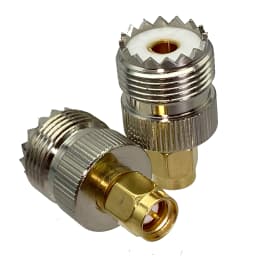 1pcs UHF SO239 PL259 to SMA Male Plug & Female Jack RF Coaxial Adapter Connector Wire Terminals Straight Brass