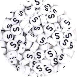 100Pcs/Lot A-Z Alphabet Beads Flat Round Letter Acrylic Beads Loose Spacer Beads For DIY Crafts Ornament Making Clothing Accesso