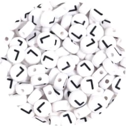 100Pcs/Lot A-Z Alphabet Beads Flat Round Letter Acrylic Beads Loose Spacer Beads For DIY Crafts Ornament Making Clothing Accesso